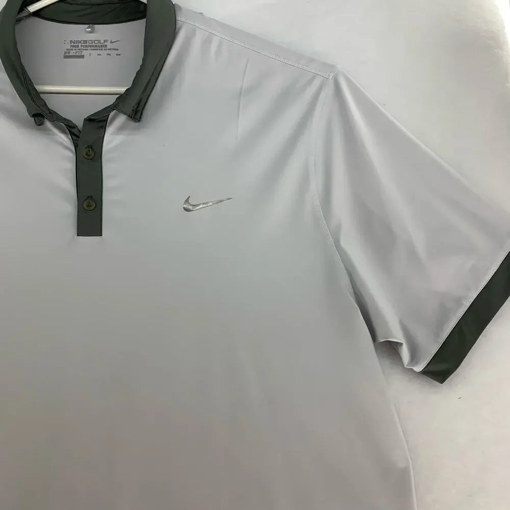 Nike Golf Tour Performance Dri-Fit Polo Gray Men's XXL - Picture 7 of 15